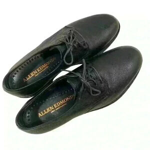 Allen Edmonds men’s Oxford dress shoes black feather welt Port Washington